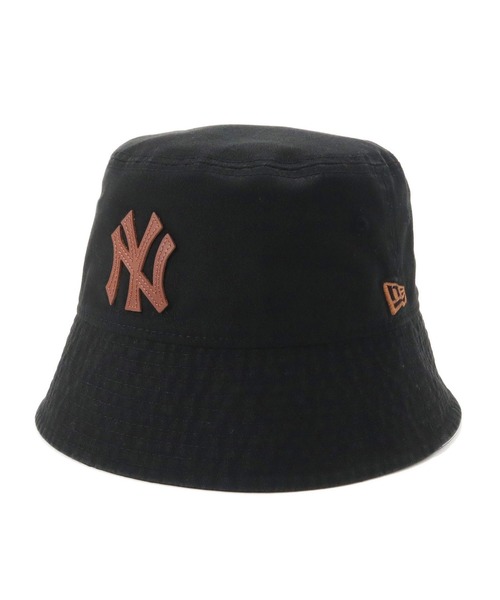 NEW ERA（ニューエラ） 帽子 ハット バケットハット NYレザーパッチ