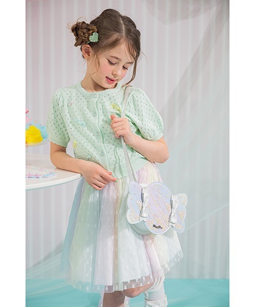 mezzo piano スカート グラデーション星チュール スカート キッズ 子供