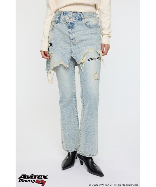 MOUSSY（マウジー） ジーンズ デニム デニムパンツ AVIREX TWIN SLIM
