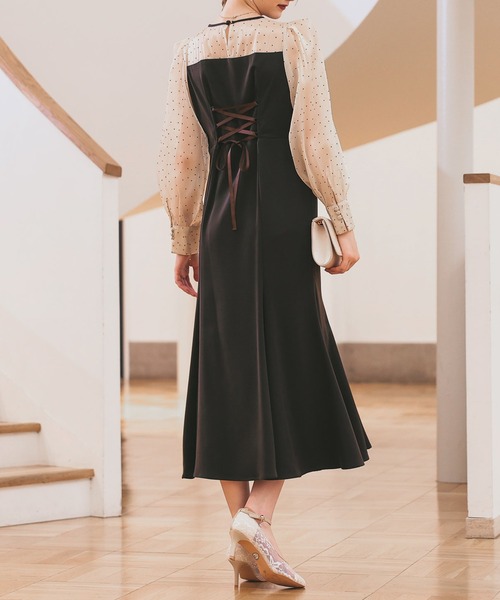 Dorry Doll（ドリードール） ドレス ドットスリーブマーメイドドレス