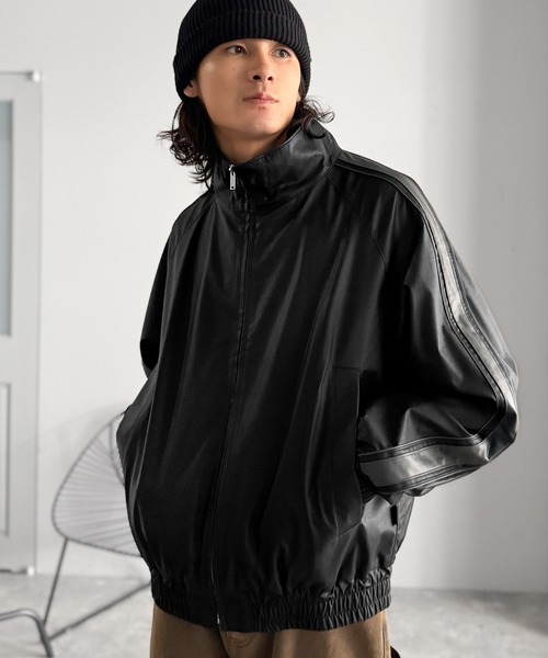 Classical Origin ジャージ ハイネック フェイクレザー トラック