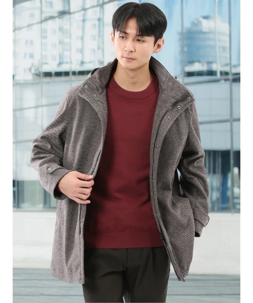 TAKA-Q（タカキュー） ダッフルコート コート 「ストレッチ フード脱着