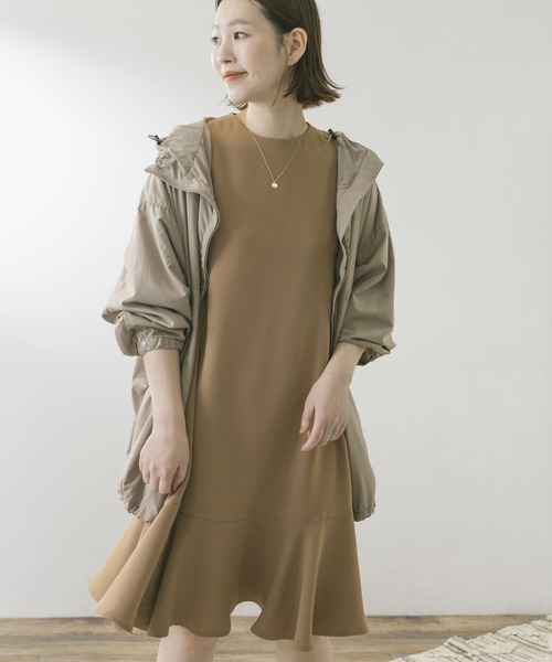 F by ROSSO（エフバイロッソ） ワンピース ジョーゼット裾フレア