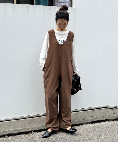 WILLOW サロペット オーバーオール 「willow」「新色追加」スラブ裏毛