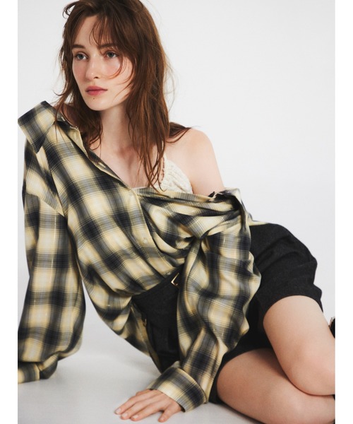 FRAY I.D（フレイ・アイディー） ブラウス シャツ オンブレラメ