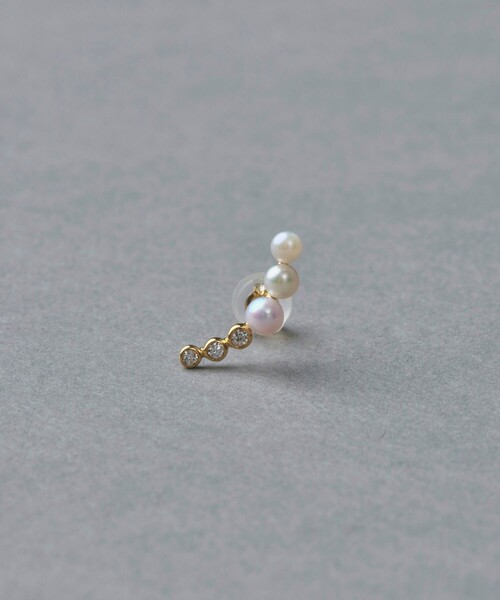 ete bijoux（エテ ビジュー） ピアス K18YG スケール パール