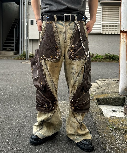 A'gem（エージェム） ベルト A'GEM/9 × .kom フラワースタッズベルト