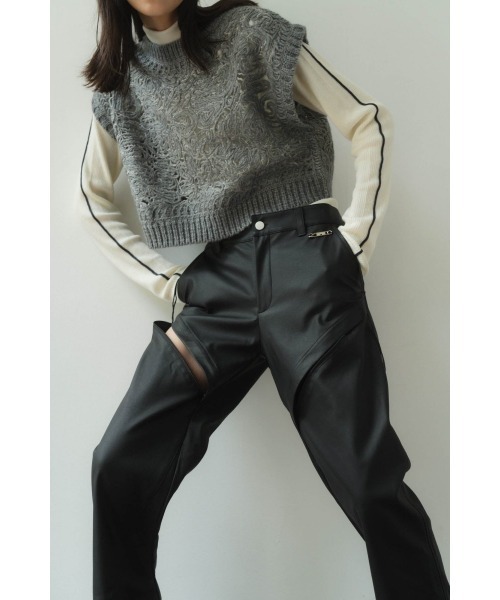 Knuth Marf（クヌースマーフ） パンツ 2way cut leather pants