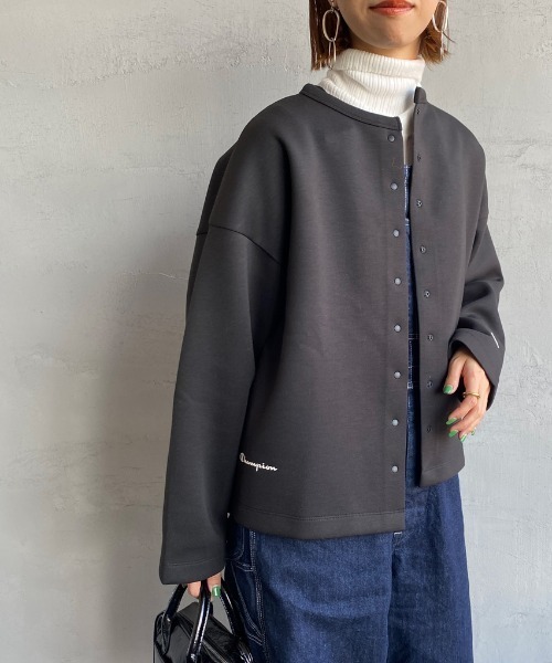 Champion（チャンピオン） カーディガン ダンボールニット スナップ