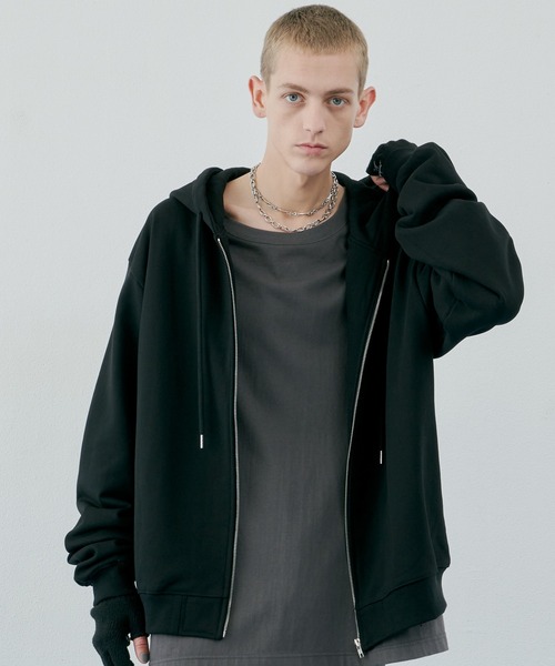 AIVER（アイバー） パーカー ヘビーウエイトワイドスリーブフルジップ