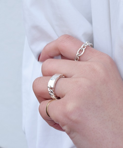 e.m.（イーエム） 指輪 リング 数量限定/SILVER925 LESS プレート