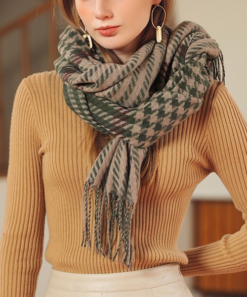 STYLEBLOCK（スタイルブロック） ストール マフラー 千鳥格子柄大判