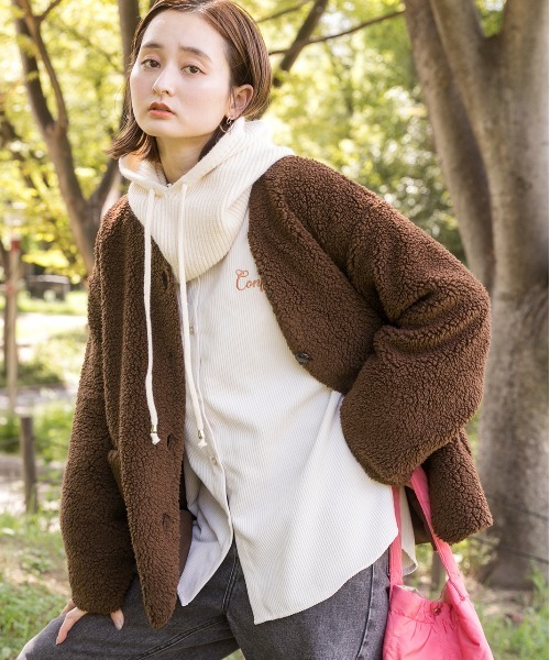 ad thie（アドティエ） ジャケット ノーカラージャケット ノーカラー