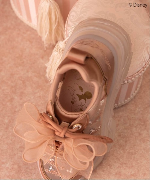 RANDA（ランダ） スニーカー 「Mickey＆Minnie」/シアーデザイン