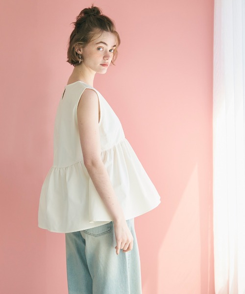 coca（コカ） ブラウス シャツ 「WEB限定セール」パリフワギャザー