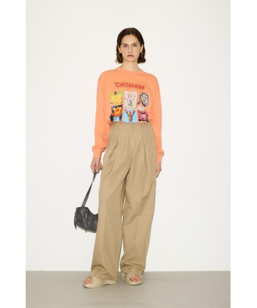 THROW by SLY スラックス パンツ 2TUCK WORK TROUSER 2タック ワーク