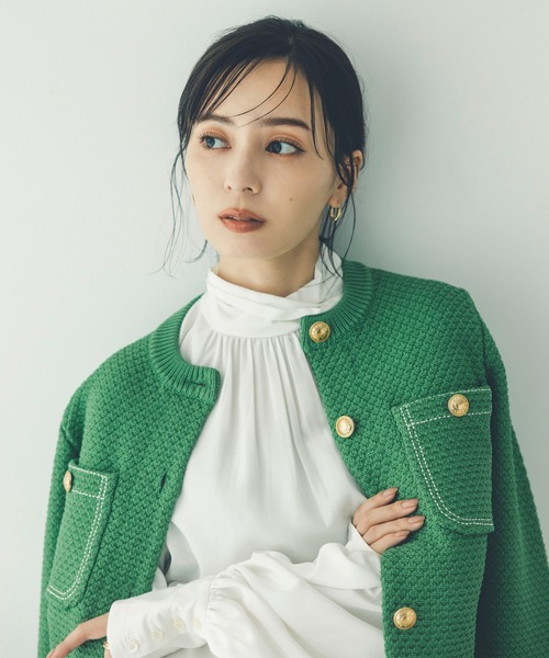 anuans（アニュアンス） ジャケット ノーカラージャケット ノーカラー