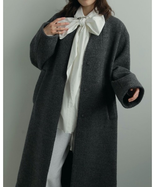 anuke（アンヌーク） ブルゾン アウター anuke Collarless Cocoon Coat