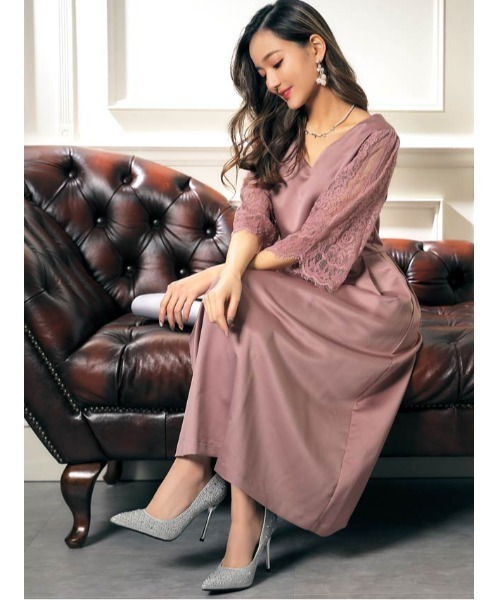 darial（ダリアル） ドレス サテンフレアワンピースドレス : ZOZOTOWN