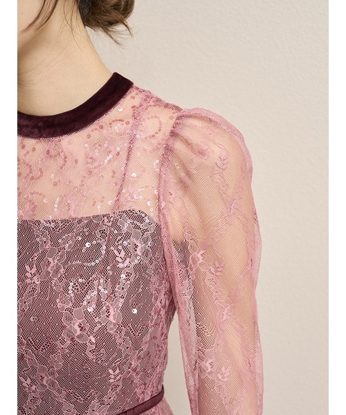 SNIDEL（スナイデル） ドレス スパークルレースドレス : ZOZOTOWN