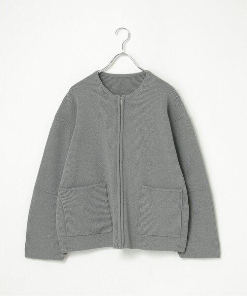 notch. カーディガン ジップニットブルゾン レディース : ZOZOTOWN