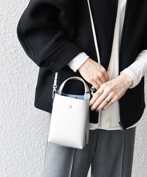 SHIPS any ショルダーバッグ バッグ any: 2WAY スクエア ミニ