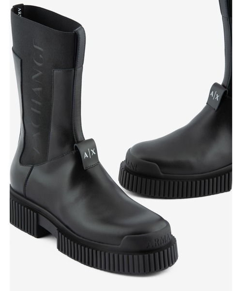 ARMANI EXCHANGE ブーツ 【A|X アルマーニ エクスチェンジ】ロゴ