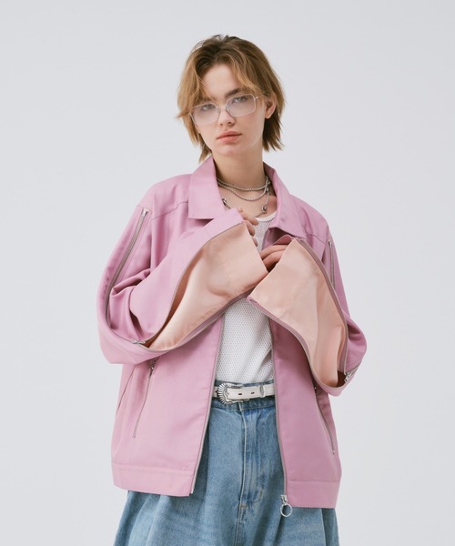 soerte ブルゾン アウター 2way deformation zip jacket / ディ