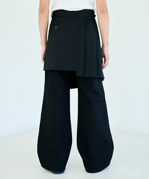 Camphor wood スカート EYELET PLEATS WRAP SKIRT / アイレット