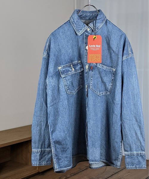 Levi's RED シャツ ブラウス Red/リーバイス レッド デニムステッチ