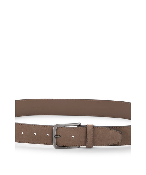 BOSS（HUGO BOSS） ベルト BOSSロゴバックル スエードベルト メンズ