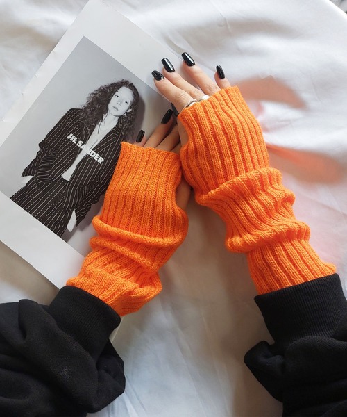 me+em select（ミームセレクト） アームカバー 「 13COLOR 」リブ