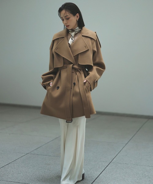 anuans（アニュアンス） トレンチコート コート リバーミドルトレンチ