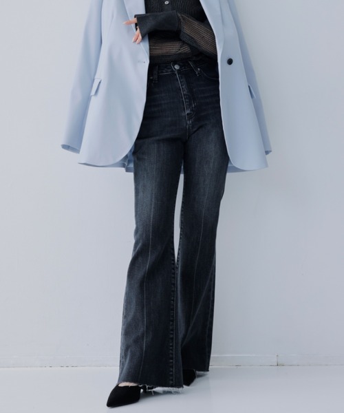 anuans（アニュアンス） ジーンズ デニム デニムパンツ Semi flare