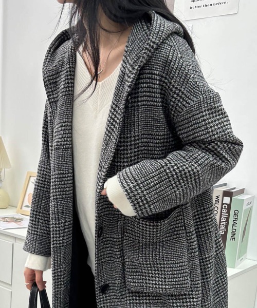 千鳥格子 コートのおすすめ人気商品一覧 通販 - Yahoo!ショッピング