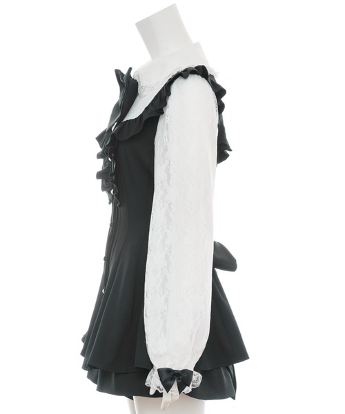 Secret Honey（シークレットハニー） セットアップ 袖レースピンタック