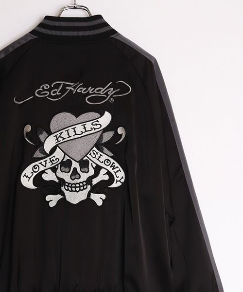 Ed Hardy（エド・ハーディー） スカジャン ラブキル スカジャン メンズ