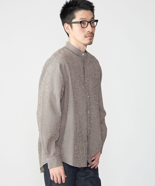 SHIPS（シップス） シャツ SHIPS: エアー サッカー バンドカラー