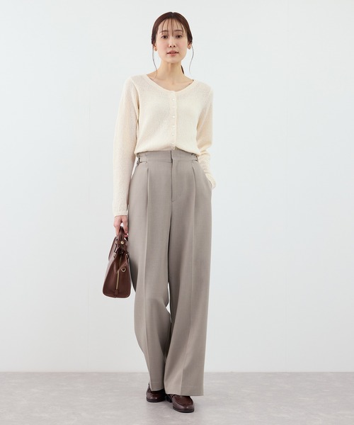 ROPE' PICNIC（ロペ ピクニック） パンツ 「WEB限定・丈長め」クリア