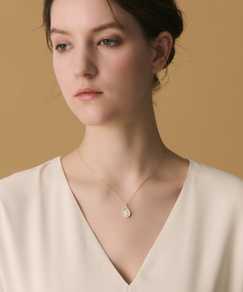 agete（アガット） ネックレス K10／シルバーチャームセットネックレス