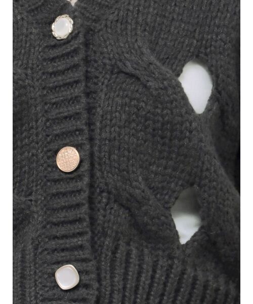 dazzlin（ダズリン） カーディガン スリットケーブルニット