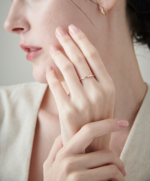 ete（エテ） 指輪 リング 「レイヤード」 K10YG ダイヤモンド リング