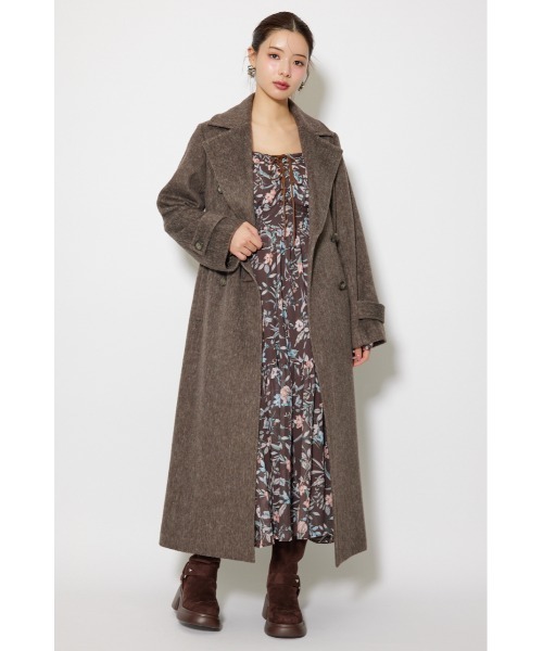 rienda（リエンダ） コート チェスターコート ダブルカラーシェイプド