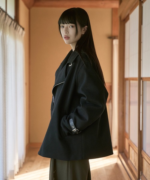 狐独 革ジャン ライダース ライダースオーバーブルゾン メンズ