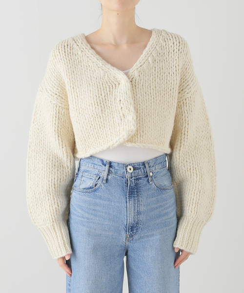 plage（プラージュ） カーディガン roving hand ニットカーディガン