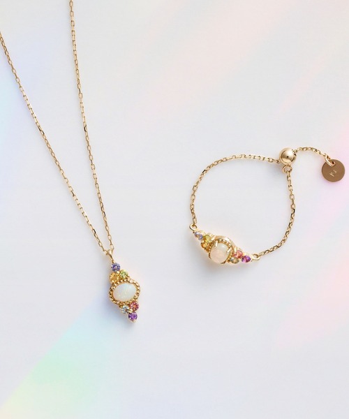 va vendome aoyama 指輪 リング K10イエローゴールド オパール