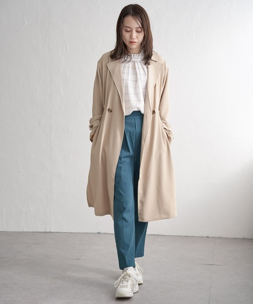 ikka（イッカ） トレンチコート コート 花粉リリースゆるトレンチ