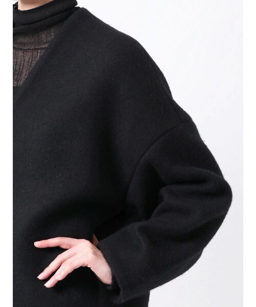 ELENDEEK（エレンディーク） ノーカラーコート コート フォルム