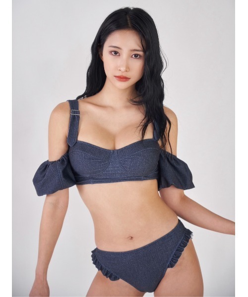 Darich（ダーリッチ） 水着 ベルトデザインハイウエストデニムビキニ