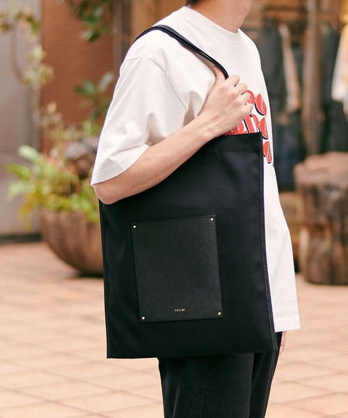 CULLNI（クルニ） トートバッグ 「CULLNI」別注Leather Pocket Canvas